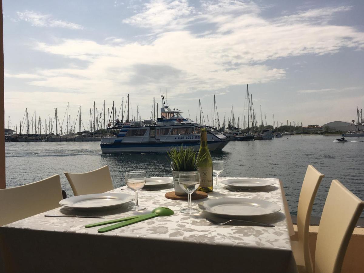 Studio - Les Pieds Dans L'Eau Agreable En Toutes Saisons 4 Couchages - Climatisation - Parking Prive - Piscine Sur Mer - Vue Magnifique Et Rare - Situation Optimum - Les Argonautes - Ile Des Pecheurs - Cap D'Agde Ngoại thất bức ảnh