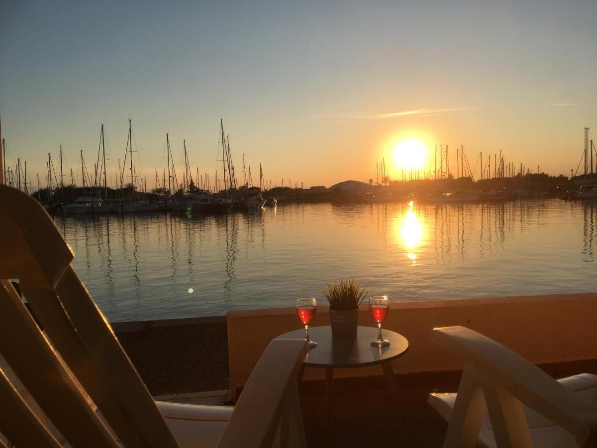 Studio - Les Pieds Dans L'Eau Agreable En Toutes Saisons 4 Couchages - Climatisation - Parking Prive - Piscine Sur Mer - Vue Magnifique Et Rare - Situation Optimum - Les Argonautes - Ile Des Pecheurs - Cap D'Agde Ngoại thất bức ảnh