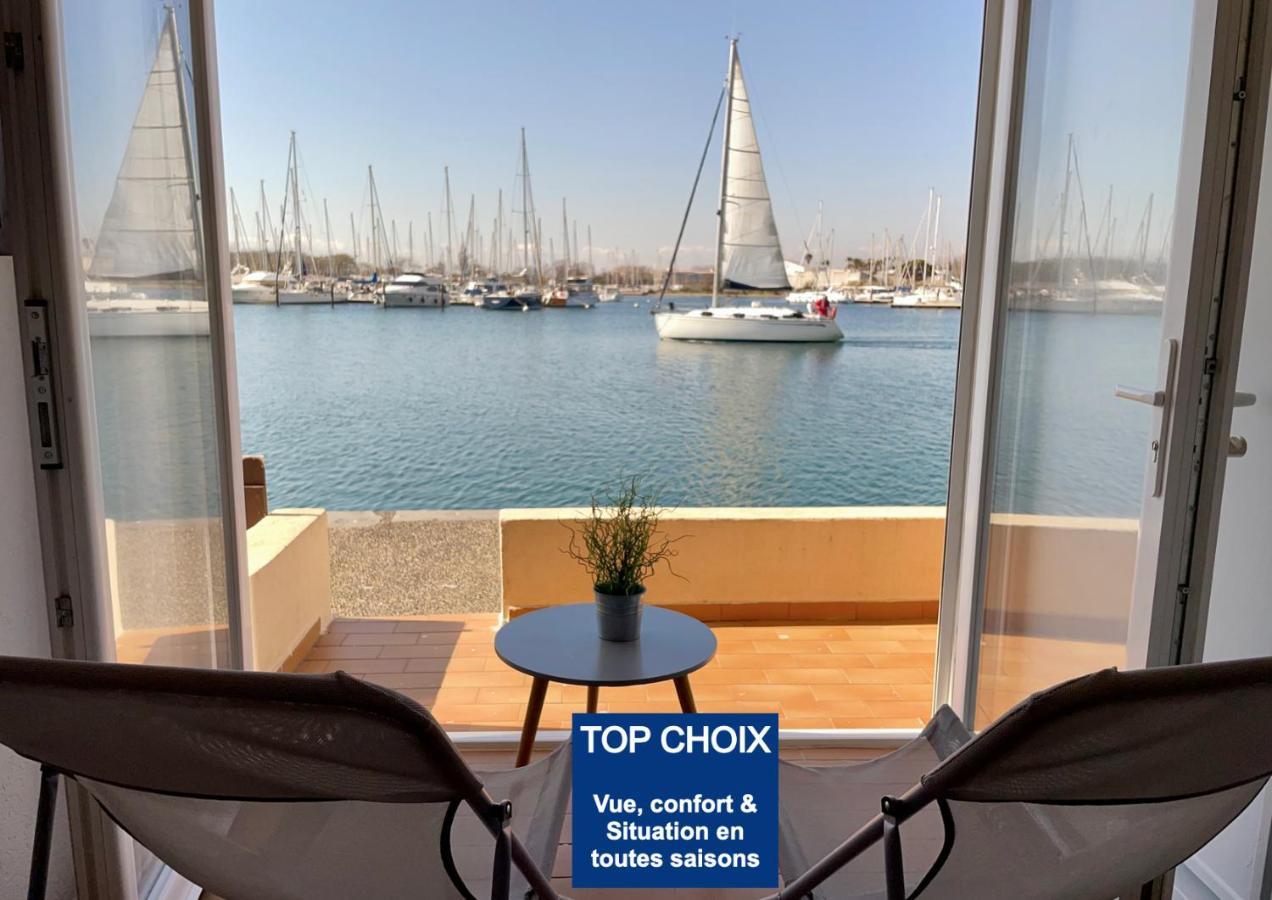 Studio - Les Pieds Dans L'Eau Agreable En Toutes Saisons 4 Couchages - Climatisation - Parking Prive - Piscine Sur Mer - Vue Magnifique Et Rare - Situation Optimum - Les Argonautes - Ile Des Pecheurs - Cap D'Agde Ngoại thất bức ảnh