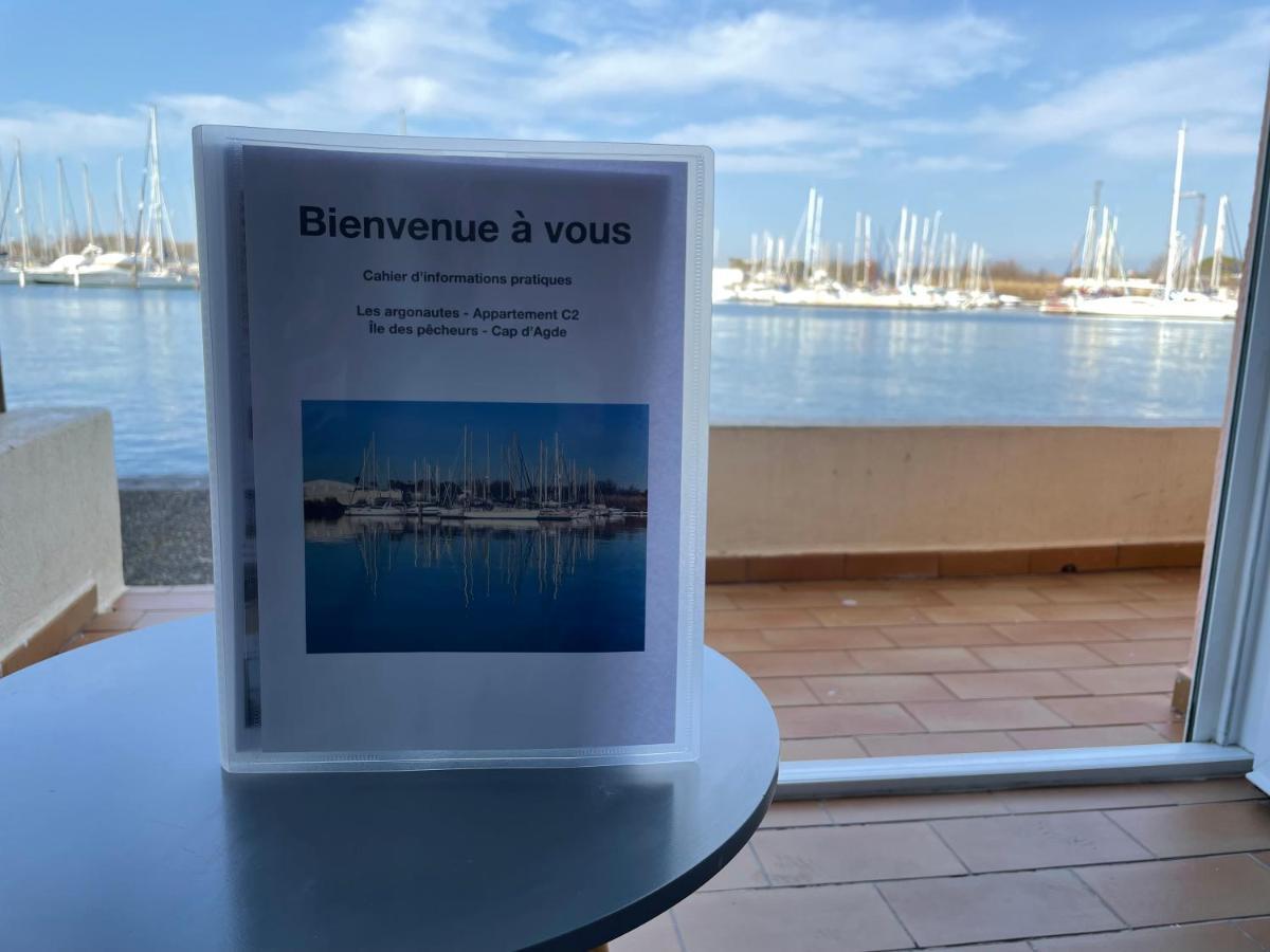Studio - Les Pieds Dans L'Eau Agreable En Toutes Saisons 4 Couchages - Climatisation - Parking Prive - Piscine Sur Mer - Vue Magnifique Et Rare - Situation Optimum - Les Argonautes - Ile Des Pecheurs - Cap D'Agde Ngoại thất bức ảnh