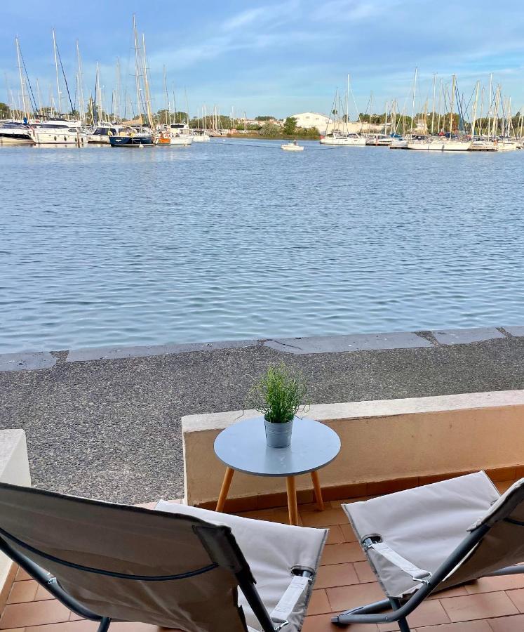 Studio - Les Pieds Dans L'Eau Agreable En Toutes Saisons 4 Couchages - Climatisation - Parking Prive - Piscine Sur Mer - Vue Magnifique Et Rare - Situation Optimum - Les Argonautes - Ile Des Pecheurs - Cap D'Agde Ngoại thất bức ảnh