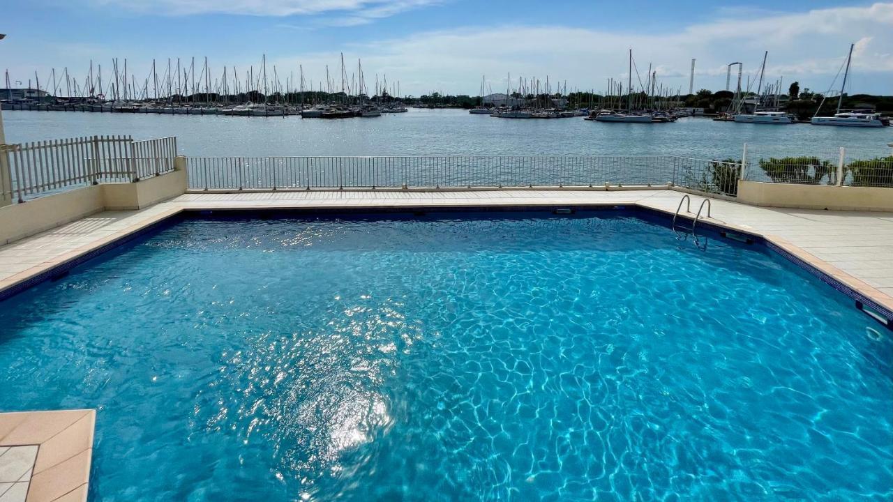 Studio - Les Pieds Dans L'Eau Agreable En Toutes Saisons 4 Couchages - Climatisation - Parking Prive - Piscine Sur Mer - Vue Magnifique Et Rare - Situation Optimum - Les Argonautes - Ile Des Pecheurs - Cap D'Agde Ngoại thất bức ảnh